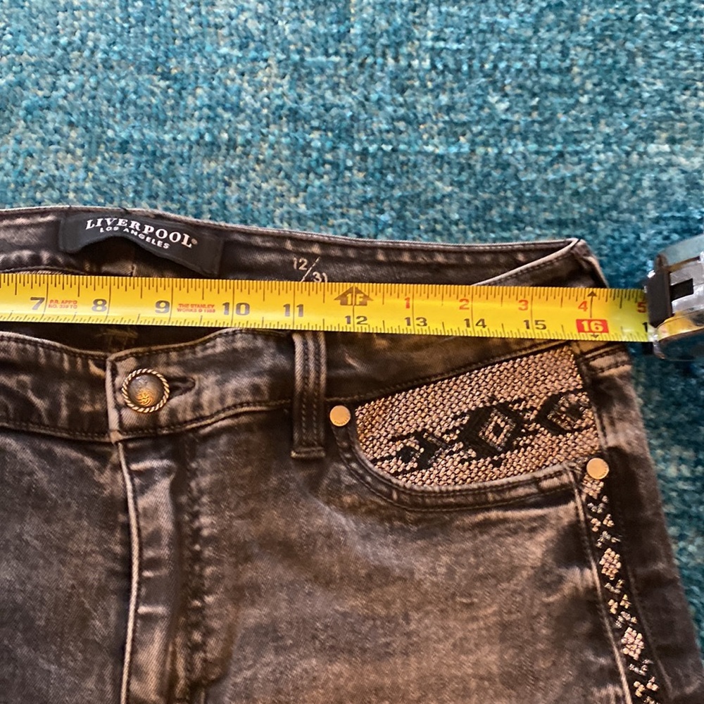 Liverpool skinny ankle black jeans from Nordstrom's  Size 12 - Picture 8 of 8